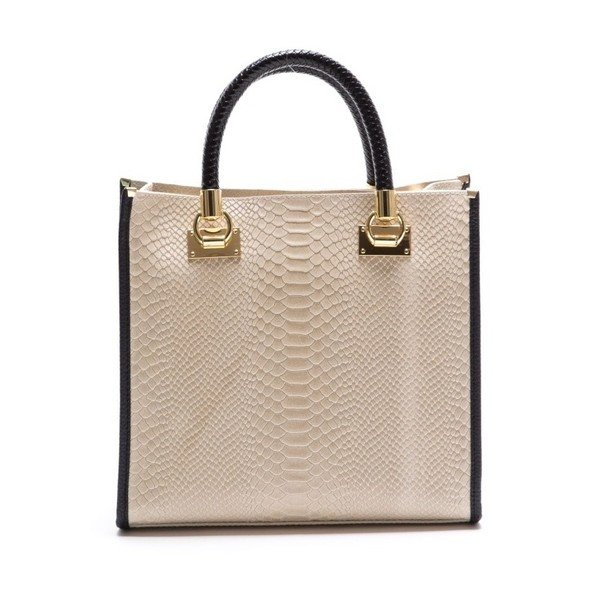 Kožená kabelka Luisa Vannini 8032 Beige