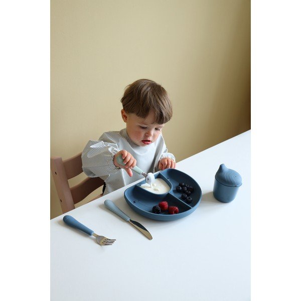 Posate per bambini verde/blu in silicone 3 pz Ocean Mix – Cam Cam Copenhagen-image-3