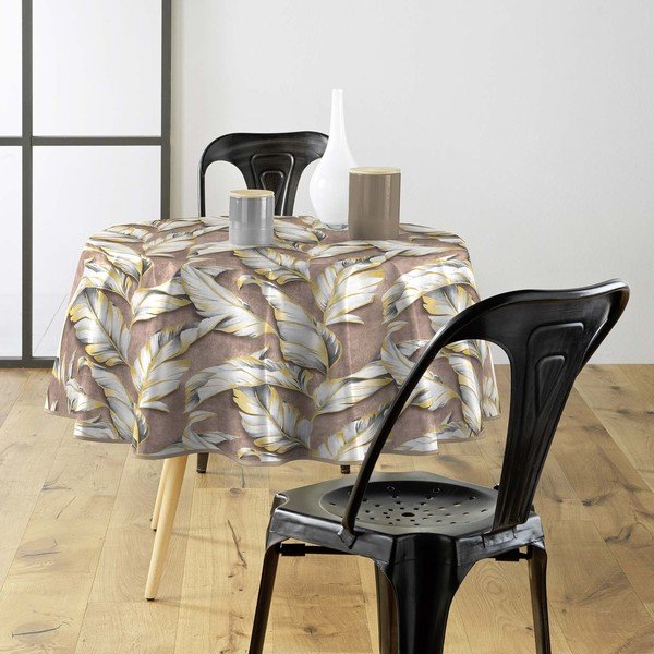 Tovaglia adatta per pulizia con panno umido ø 160 cm Ebany – douceur d'intérieur-image-1