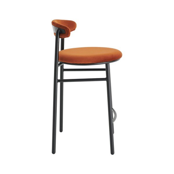 Sgabello da bar marrone cognac in metallo (altezza della seduta 66 cm) Doggi – Ellos Home-image-4