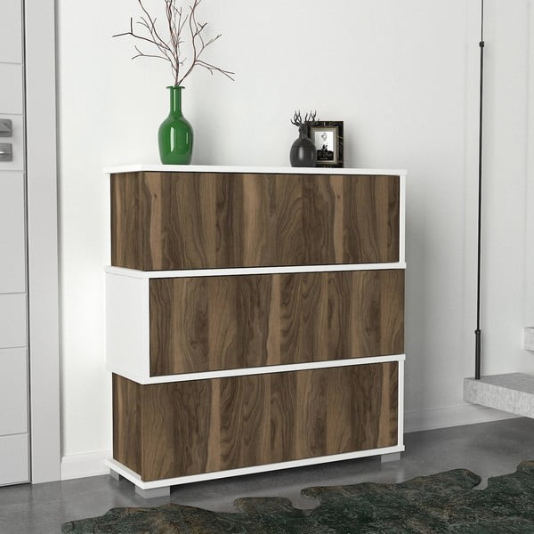 Scarpiera a 3 cassetti Napolyon - Furny Home-image-1