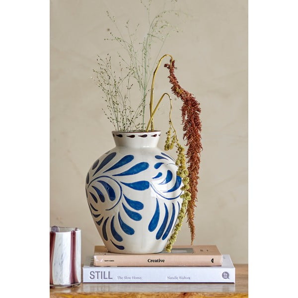 Vaso in gres crema (altezza 24 cm) Heikki - Bloomingville-image-1