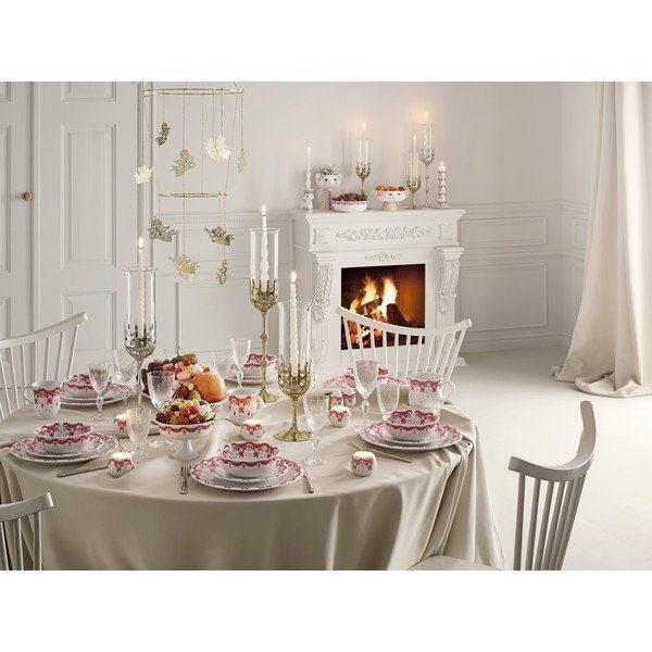 Candela con motivo natalizio tempo di combustione 56 h Guirlande - Kähler Design-image-2