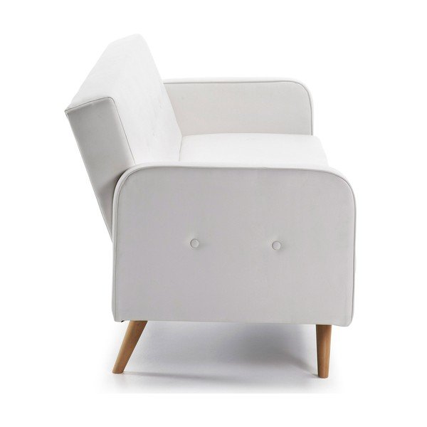 Divano letto bianco in similpelle Regor - Kave Home-image-3