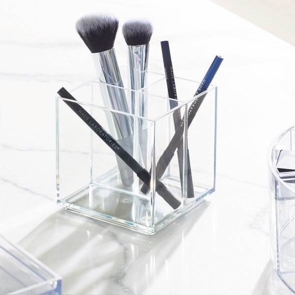 Organizzatore per cosmetici da bagno in plastica riciclata Cosmetic Cube - iDesign-image-1