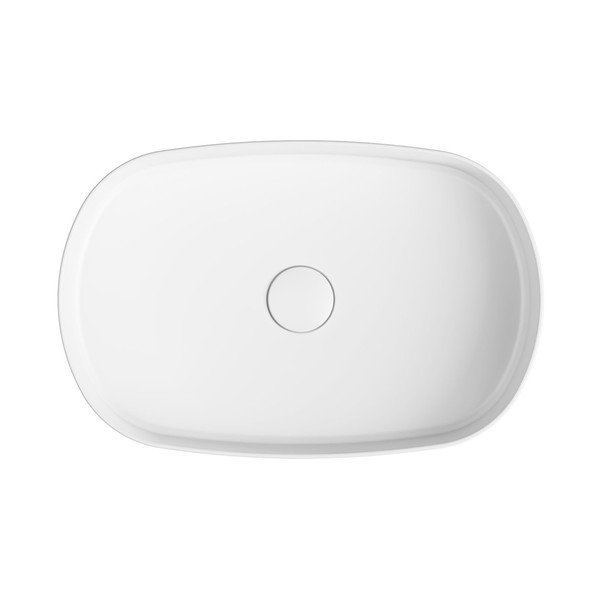 Lavabo bianco in ceramica 55x36 cm Infinity Oval – Sapho-image-2