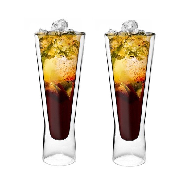 Sada 2 dvojitých long sklenic Amo, 250 ml