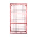 Mensola rossa in acciaio con ripiani multipli 60 cm Reja – PT LIVING