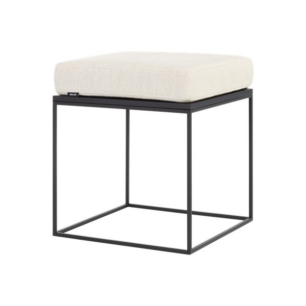 Sgabello beige imbottito Feo – noo.ma