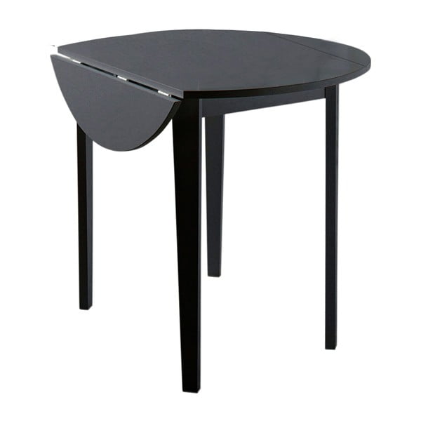 Tavolo da pranzo pieghevole nero Quer, ⌀ 92 cm Trento - Støraa-image-2