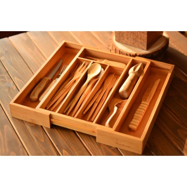 Organizzatore di posate in bambù , 25,5 x 35,5 cm Casilias - Bambum-image-1