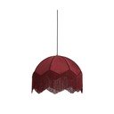Lampadario bordeaux con paralume in tessuto ø 60 cm Malacia - Light & Living
