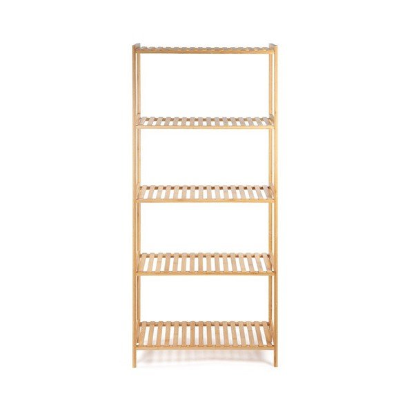 Scaffale per il bagno di colore naturale in bambù 60x130 cm Skaren – Bonami Essentials-image-2