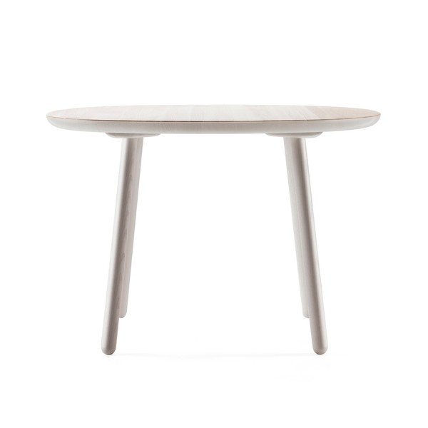 Šedý jídelní stůl z masivu EMKO Naïve, ⌀ 110 cm-image-2