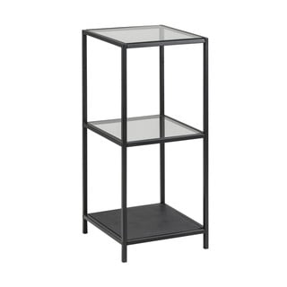 Scaffale nero in vetro 35x83 cm Seaford - Actona