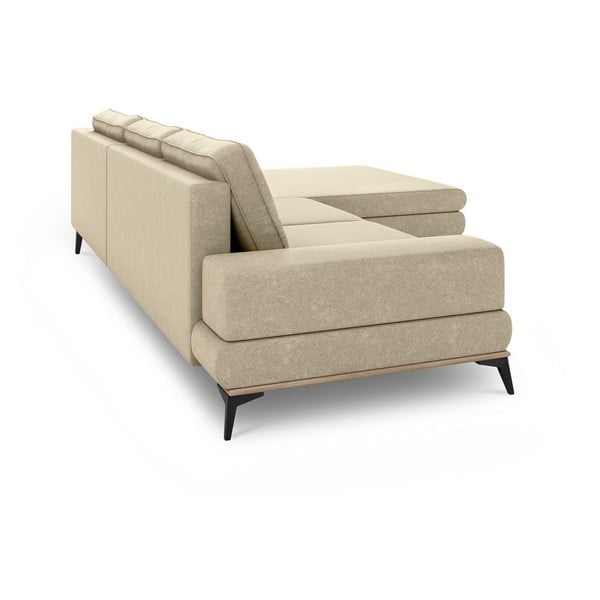 Divano letto angolare beige, angolo destro Planet - Windsor & Co Sofas-image-4