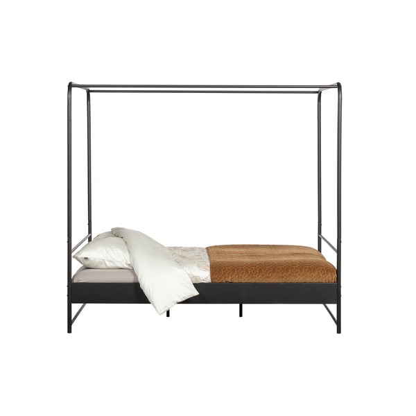 Letto matrimoniale in metallo nero, 160 x 200 cm Bunk - vtwonen-image-2