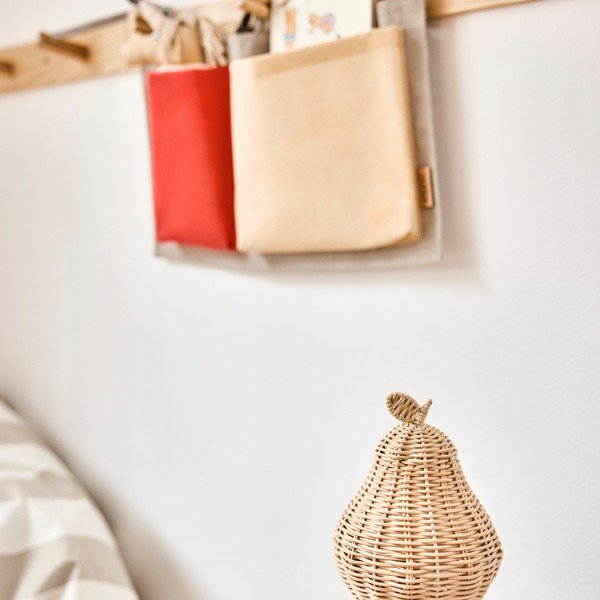 Luce notturna per bambini di colore naturale ø 12 cm Pear – OYOY Mini-image-3