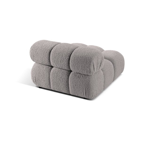 Modulo divano grigio chiaro in tessuto bouclé (parte centrale) Bellis - Micadoni Home-image-4