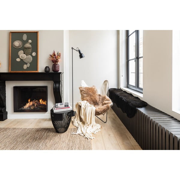 Pelliccia d'agnello nera, 60 x 180 cm - Tiseco Home Studio-image-3