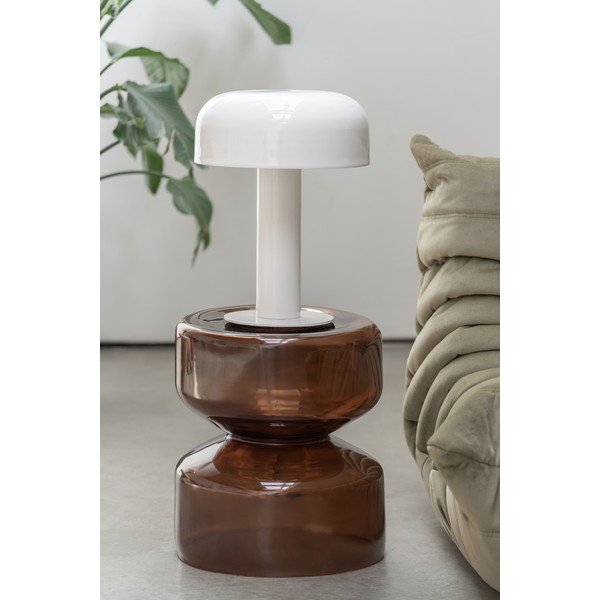 Tavolino rotondo in vetro ø 35 cm Doble  – Leitmotiv-image-1