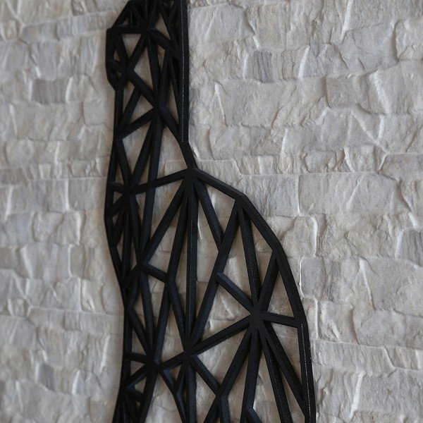 Decorazione murale nera Gatto nero, 39 x 65 cm - Evila Originals-image-1
