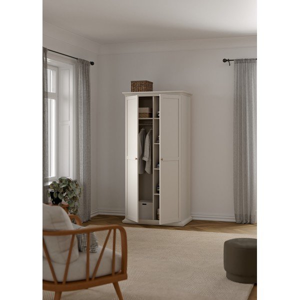 Armadio color crema 96x201x60,5 cm Paris – Tvilum-image-4