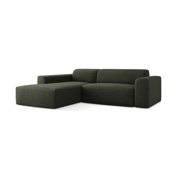 Divano angolare verde (con penisola a sinistra/con chaise lounge) Keli – Makamii-image-2