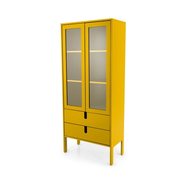 Vetrina gialla, larghezza 76 cm Uno - Tenzo-image-2