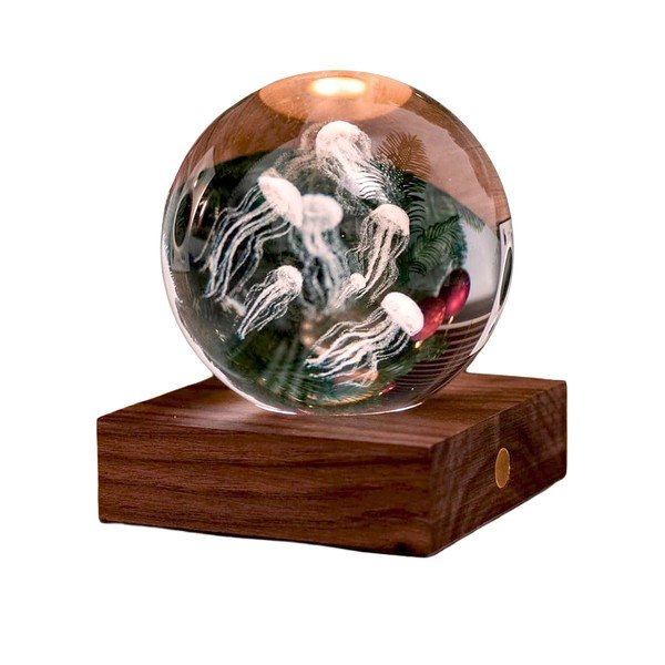 Decorazione luminosa marrone scuro con ricarica USB Amber – Gingko