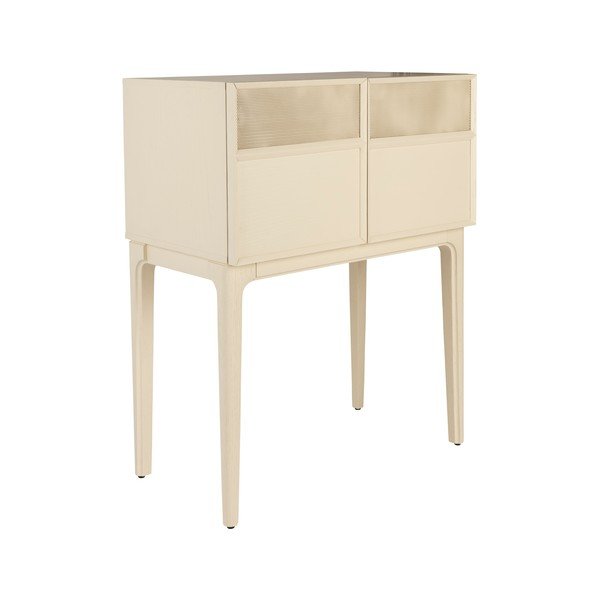 Cassettiera color crema con effetto rovere 80x100x45 cm June – Zuiver-image-2