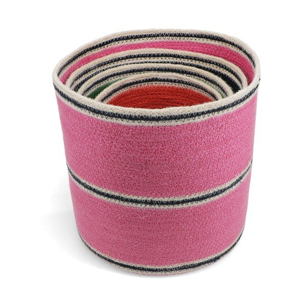Set di cesti in iuta 4 pz ø 27x26 cm – Rex London-image-3