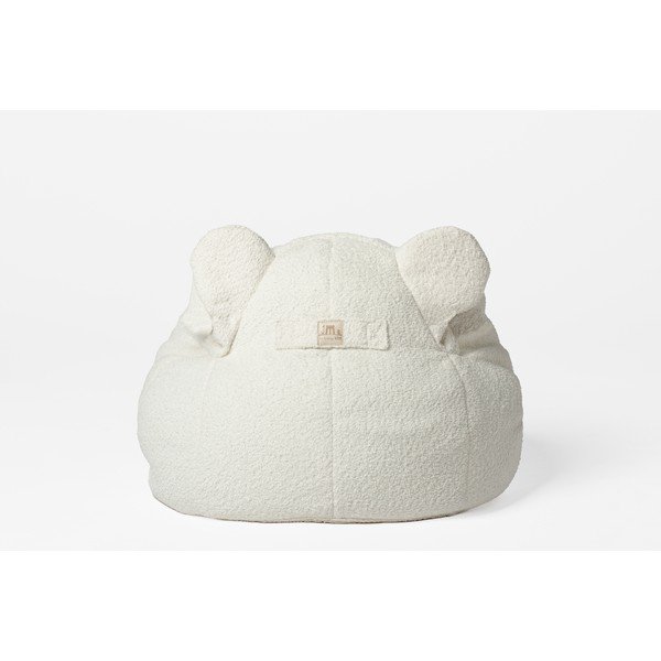 Pouf a sacco per bambini color crema Bear – The Brooklyn Kids-image-2