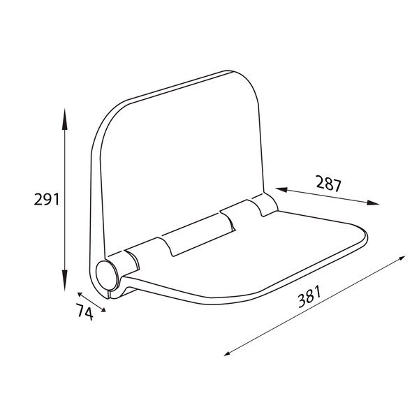 Sedile da bagno Aqualine Dino - Sapho-image-3
