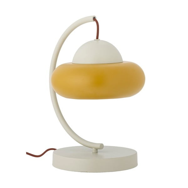 Lampada da tavolo giallo ocra e color crema (altezza totale 34,5 cm) Bubble – Bloomingville
