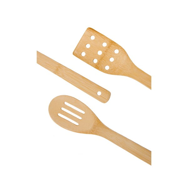 Set di utensili da cucina in bambù 8 pezzi con supporto - Bonami Essentials-image-3