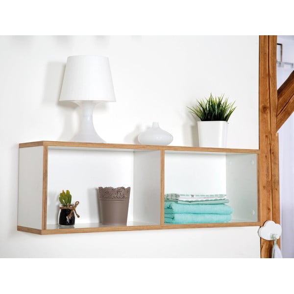 Libreria a muro per bambini bianca 90x29 cm Finn - Roba-image-2