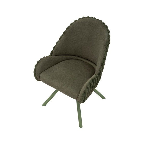 Set di sedie da pranzo verde imbottite con braccioli 2 pz Stockholm – Mauro Ferretti-image-3