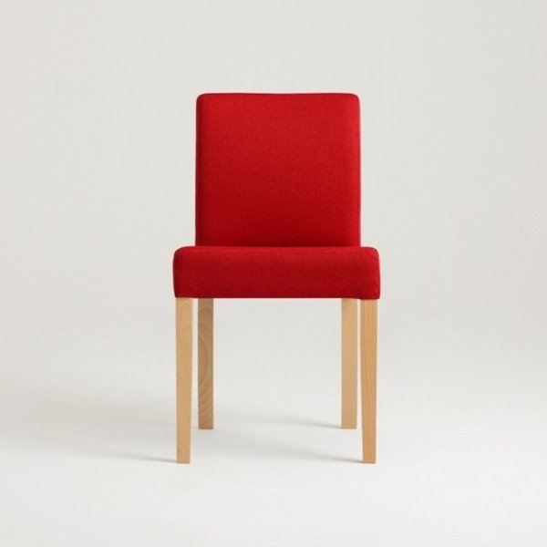Sedia rossa con gambe naturali Custom Form Wilton - CustomForm-image-2
