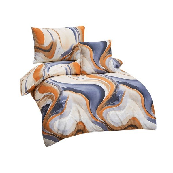 Set copripiumino e federa in microsatinato per letto singolo 3 pezzi 140x200 cm Gonzalo – My House