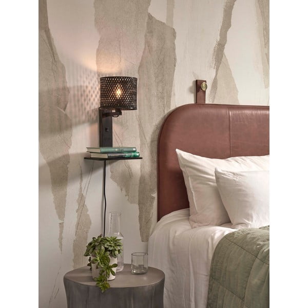 Lampada da parete nera ø 18 cm Java - Good&Mojo-image-3