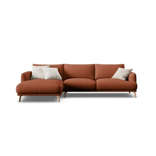 Divano angolare color terracotta (con penisola a sinistra/con chaise lounge) Naomi – Micadoni -image-2