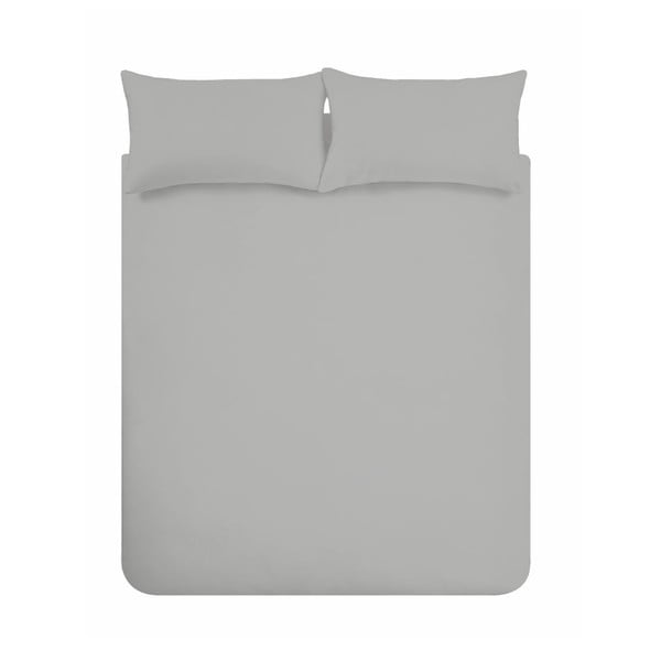 Biancheria da letto in cotone egiziano Argento, 135 x 200 cm - Bianca