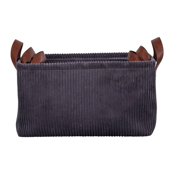 Set di 3 cestini portaoggetti grigi Augusta - House Nordic-image-3