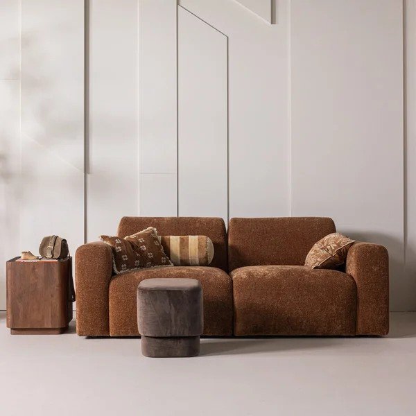 Tavolino rotondo in mango massiccio ø 40 cm Volu – WOOOD-image-2