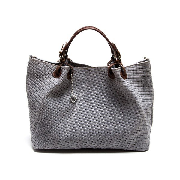 Kožená kabelka Isabella Rhea 8019 Grigio