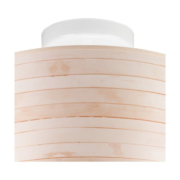 Lampada da soffitto marrone chiaro con paralume in tessuto ø 35 cm Print - LAMKUR-image-3