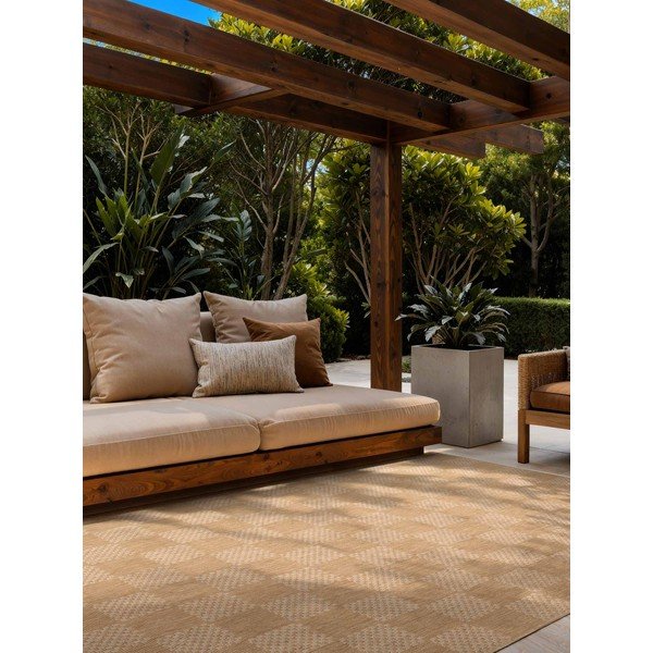 Tappeto da interno/esterno color crema/di colore naturale 160x230 cm Haringey Dorothy – Ted Baker-image-1