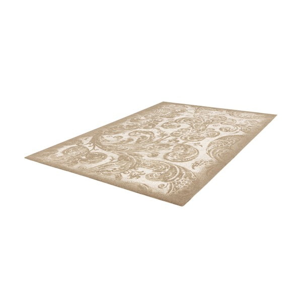 Tappeto in lana beige 200x300 cm Damask - Agnella-image-4