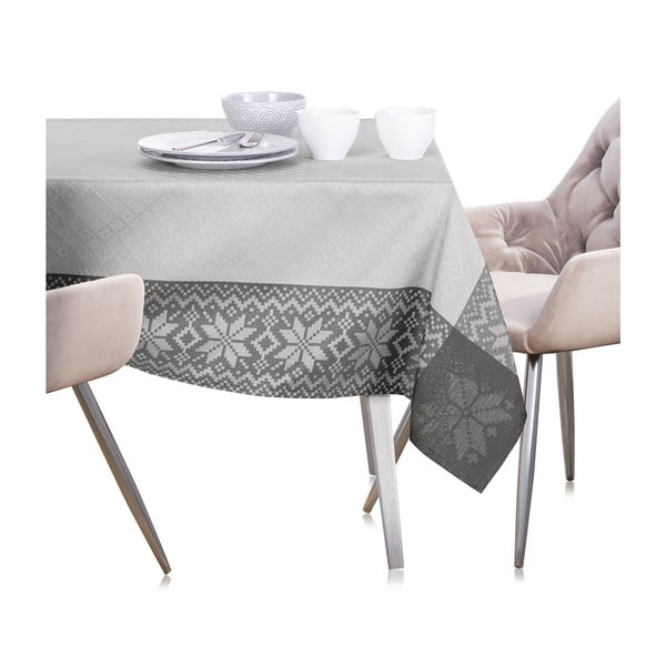 Tovaglia natalizia grigia , 180 x 140 cm Saintes - AmeliaHome-image-3